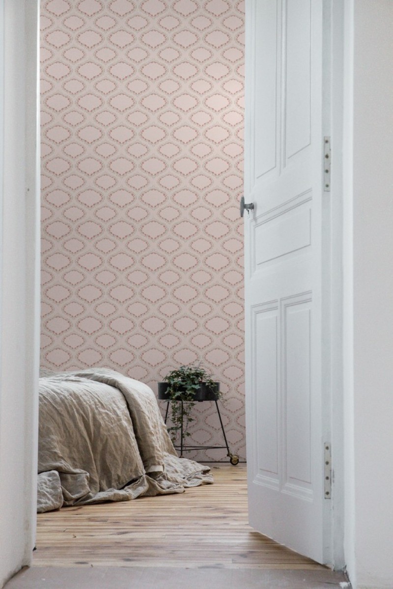 Bild på Färgsättning Ogee and Roses in Pink - 1033401-03 - 10542-01